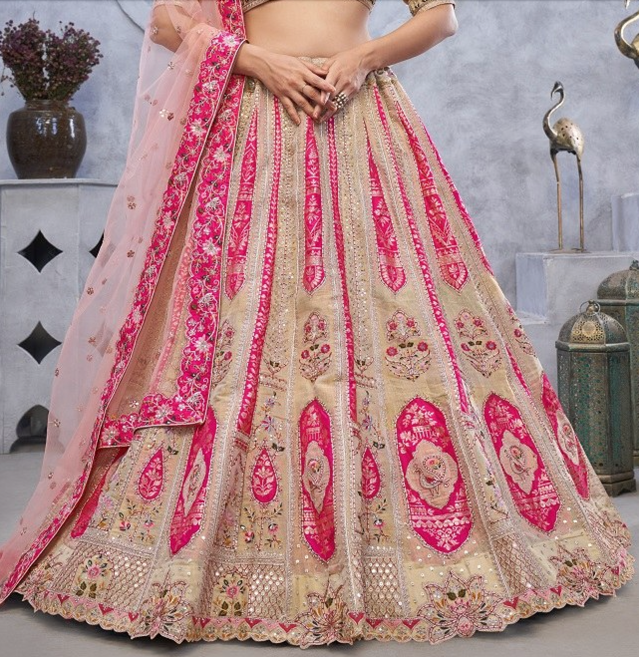 Matrut | Minaya Pink Lehenga Set