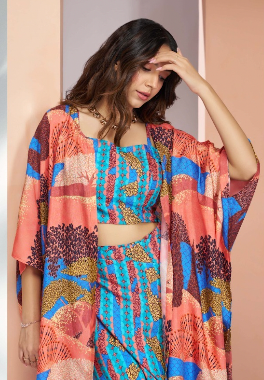 Matrut | Happy Voyage Aqua Blue Co-ord Set