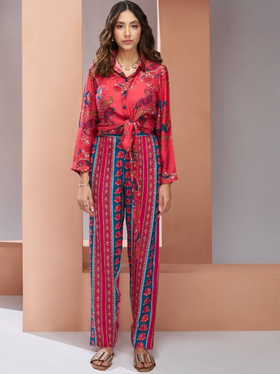 Matrut | Happy Voyage Coral Pink Co-ord Set