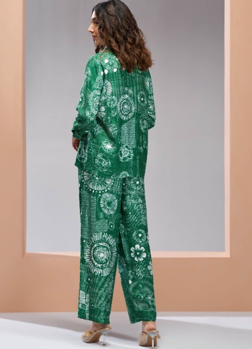 Matrut | Happy Voyage Green Co-ord Set