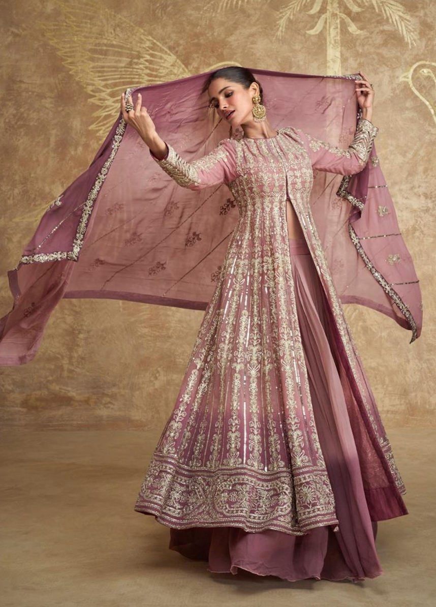 Matrut | Fiza-E-Festivity Mauve Gown