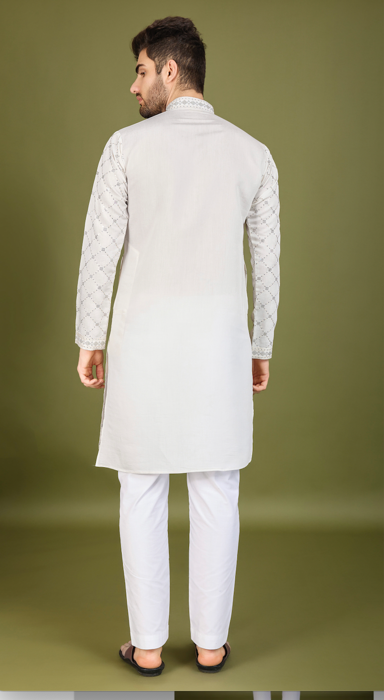 Matrut | Elysian White Kurta Set