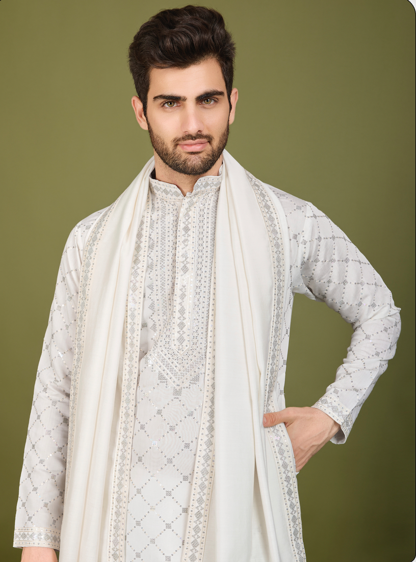 Matrut | Elysian White Kurta Set