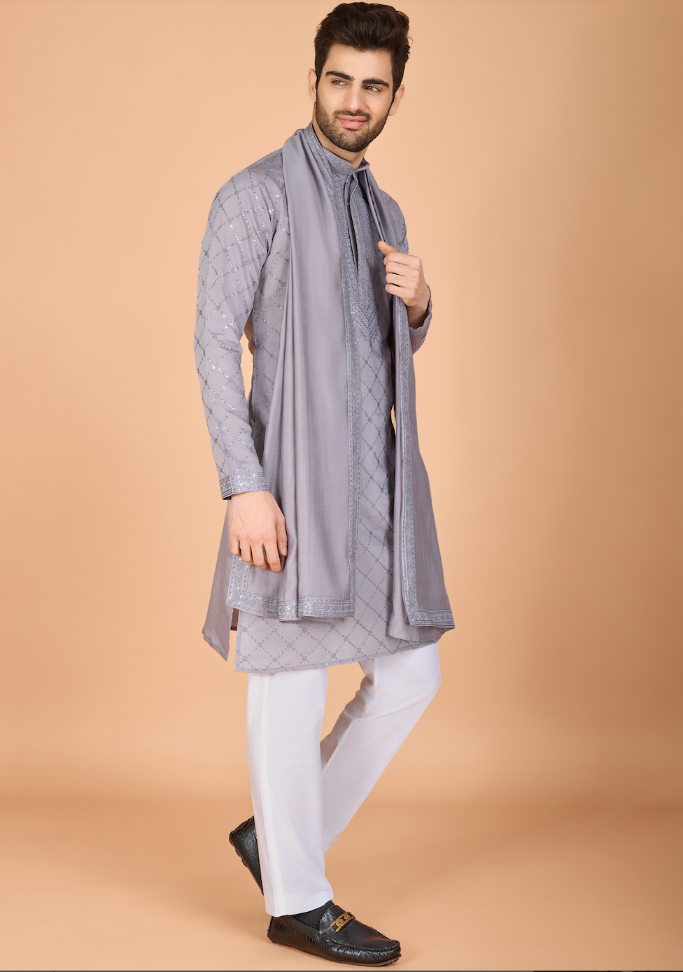 Matrut | Elysian Grey Kurta Set