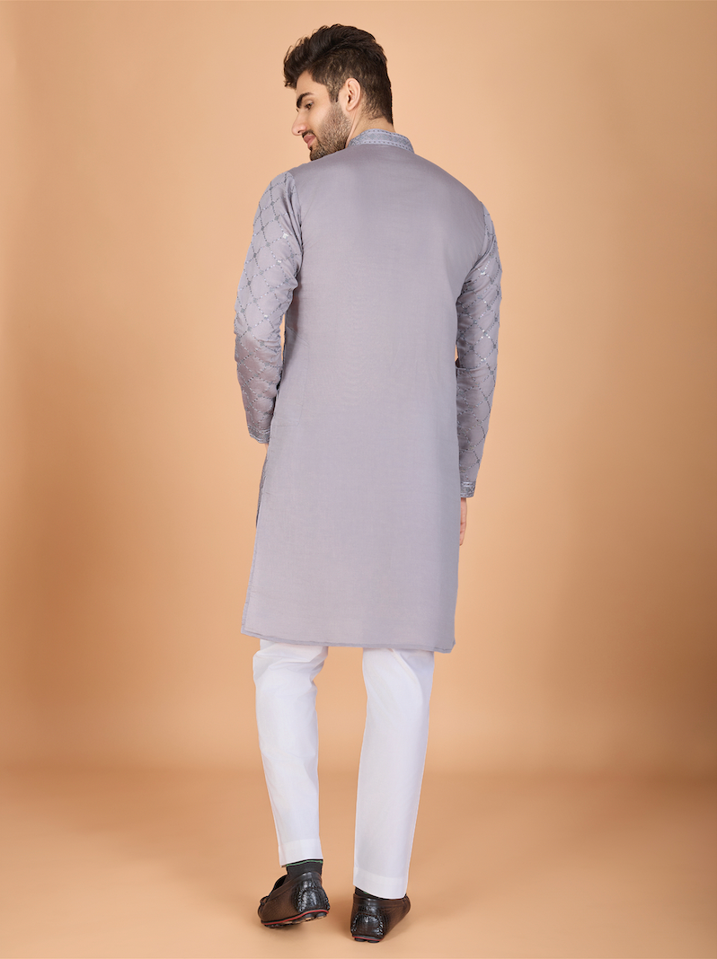 Matrut | Elysian Grey Kurta Set