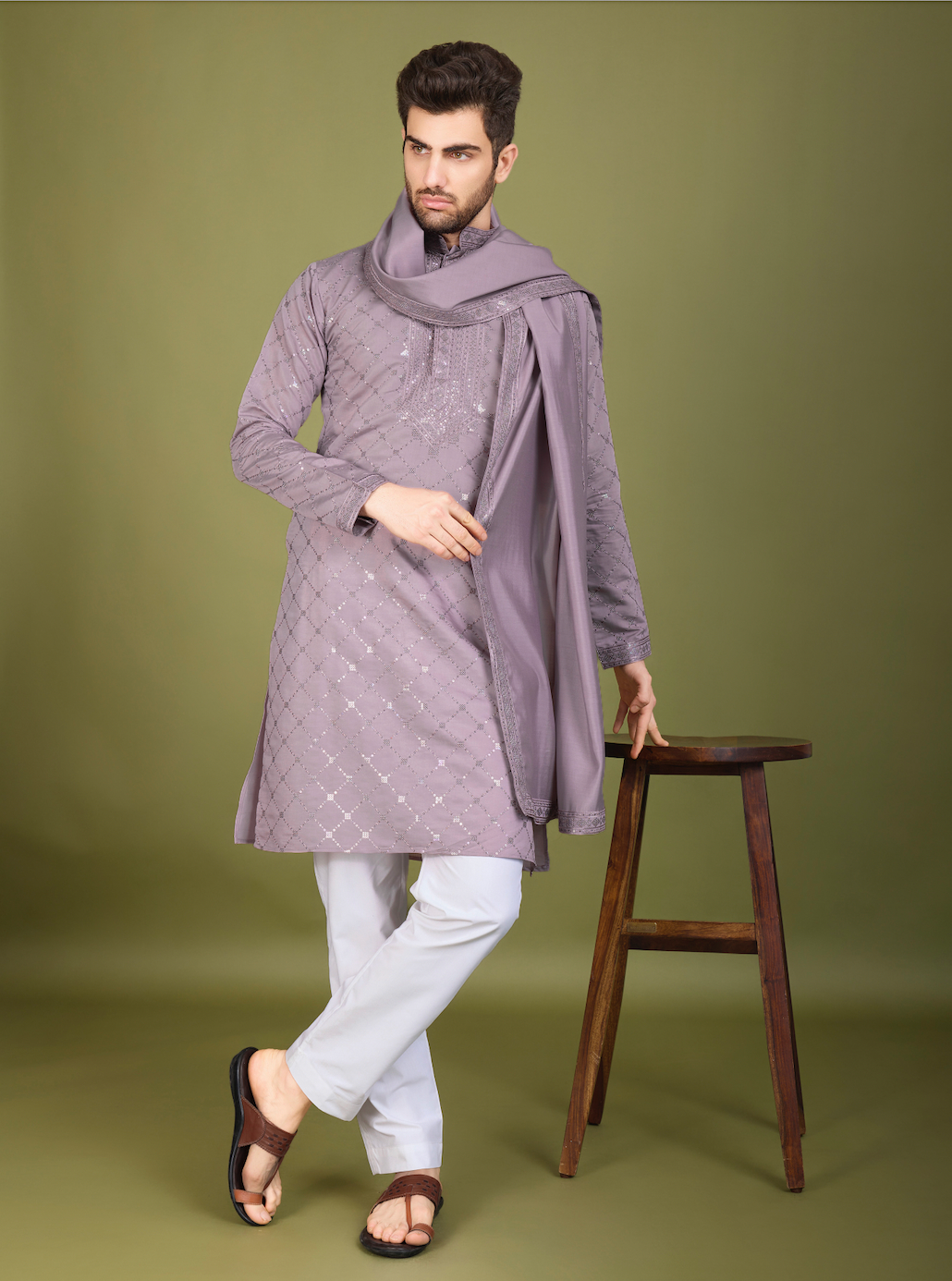 Matrut | Elysian Lavender Kurta Set