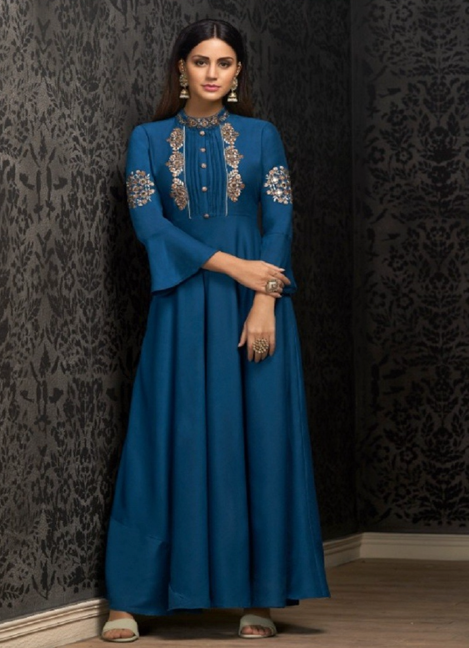 Matrut | Sara Silque Blue Gown