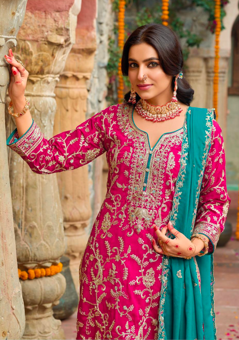 Matrut | Sangit Pink Straight Suit