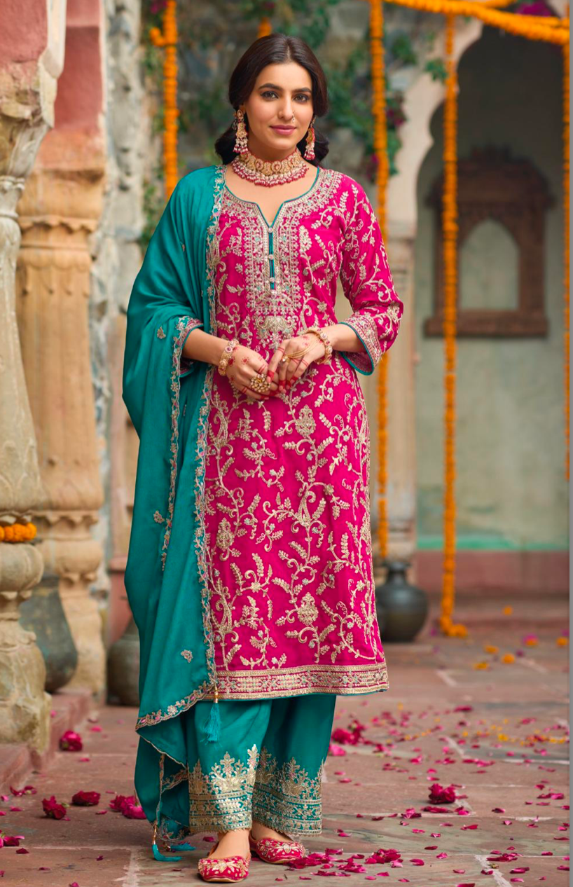 Matrut | Sangit Pink Straight Suit
