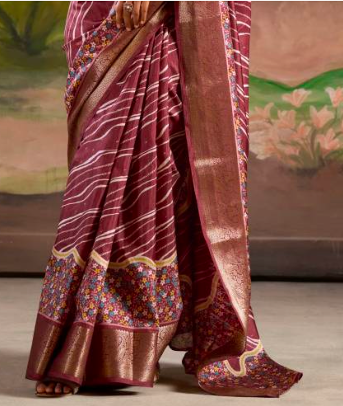 Matrut | Hazel Hues Maroon Saree