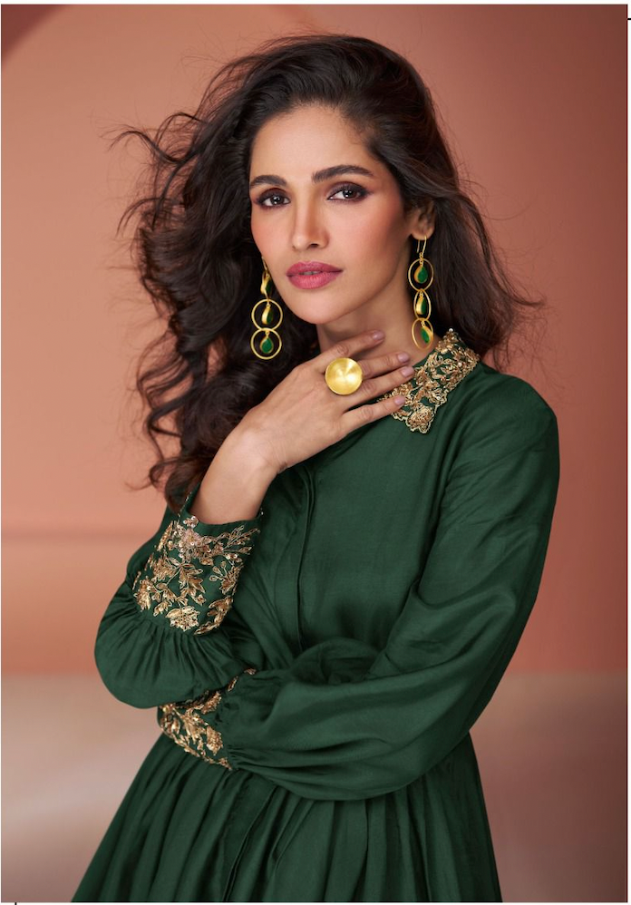 Matrut  | Pearl Halo Dark Green Co-ord Set