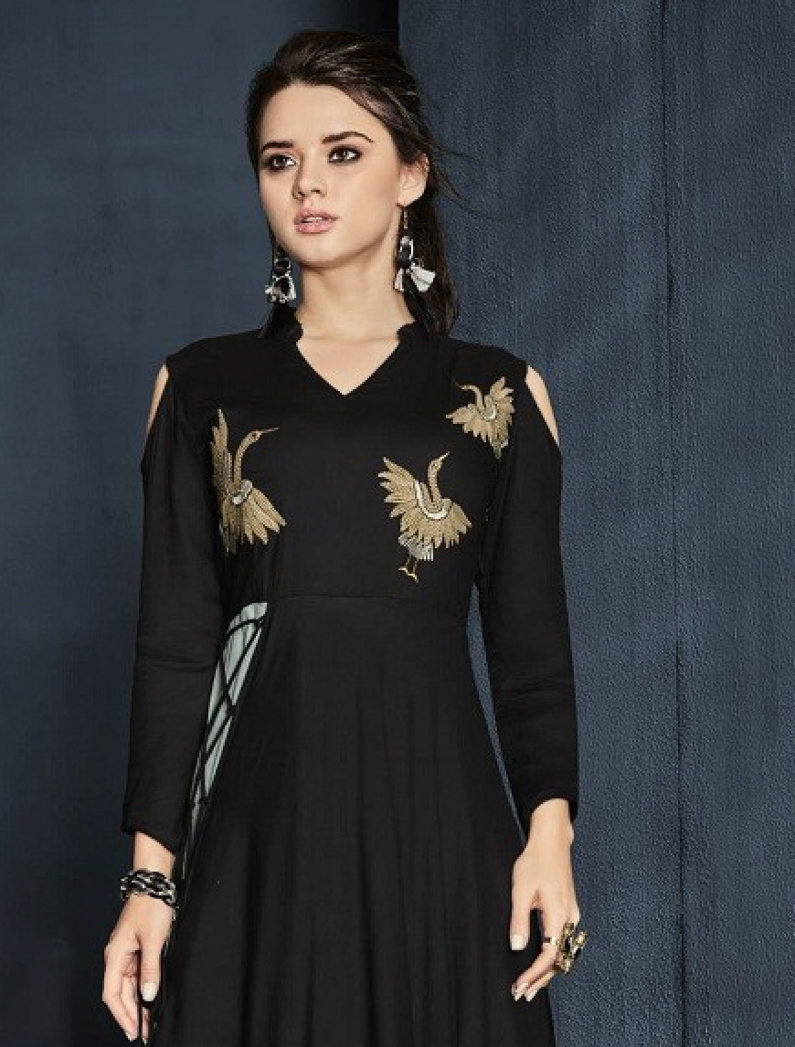 Matrut | Finesse Flare Black Gown