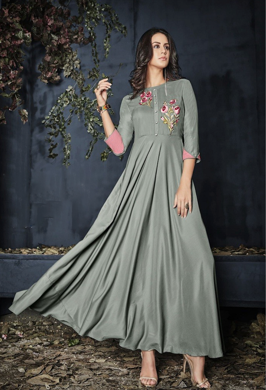 Matrut | Finesse Flare Grey Gown
