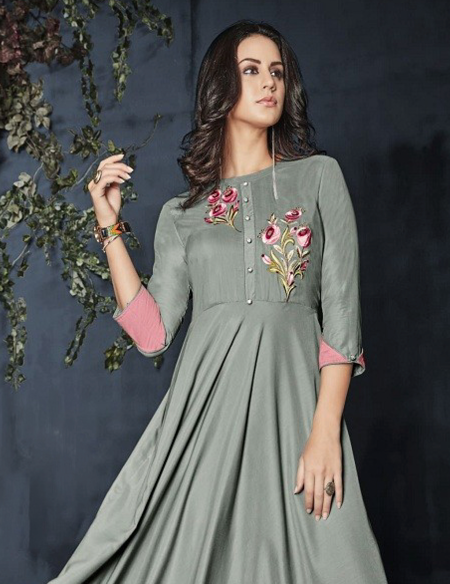 Matrut | Finesse Flare Grey Gown