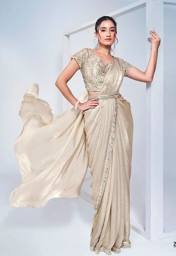 Matrut | 1 min Saree Silver Elyssia