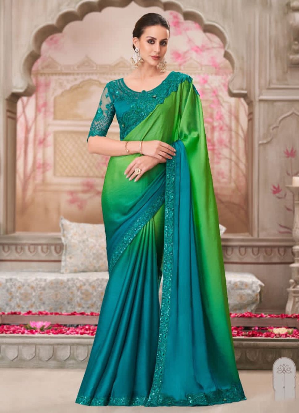 Matrut | Silver Screen Nycil Saree