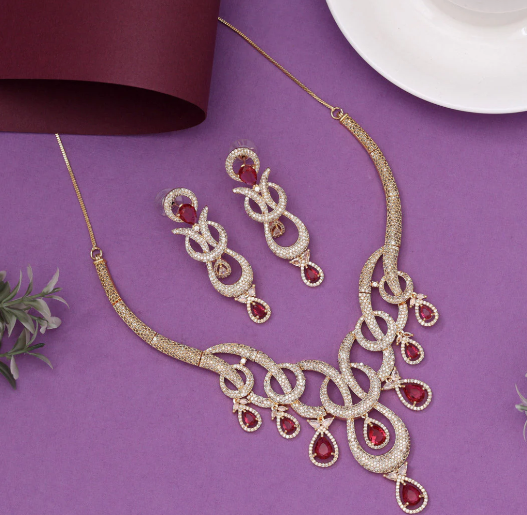 Matrut | Indo-western Necklace Set - IN369