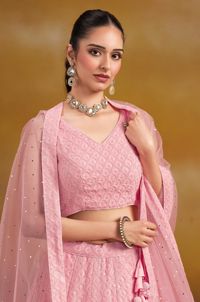 Matrut | Florance Blush Pink Lehenga