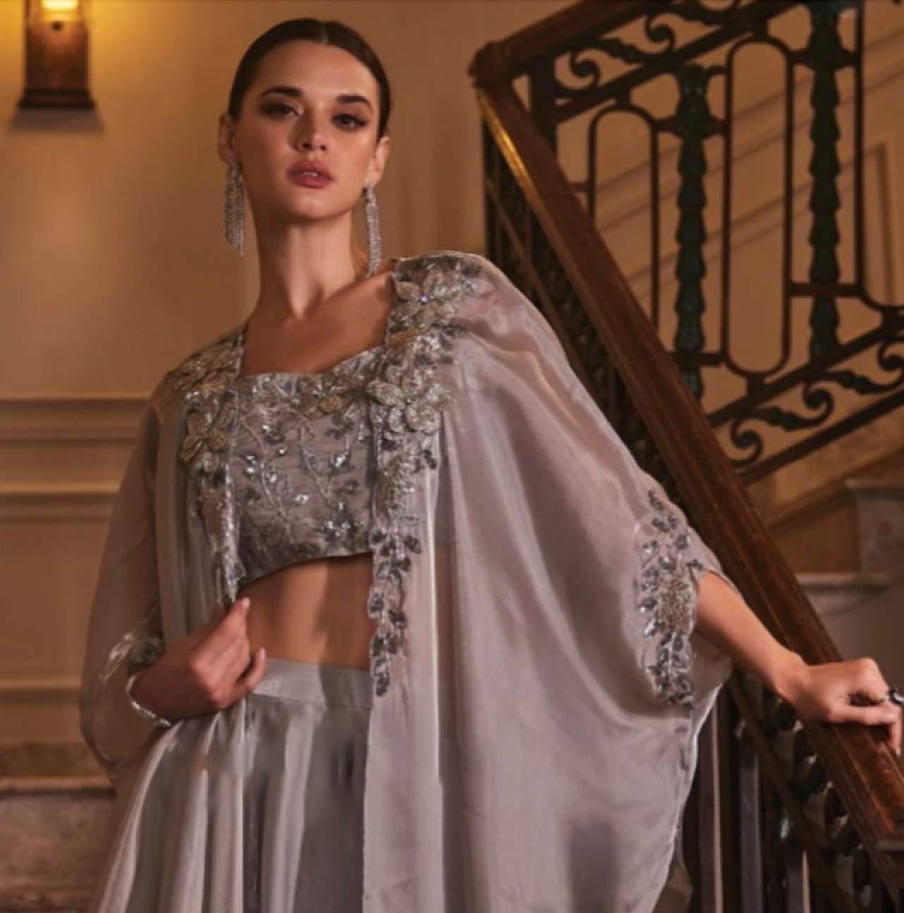 Matrut | Miraya Edge Metallic Grey Trio Set