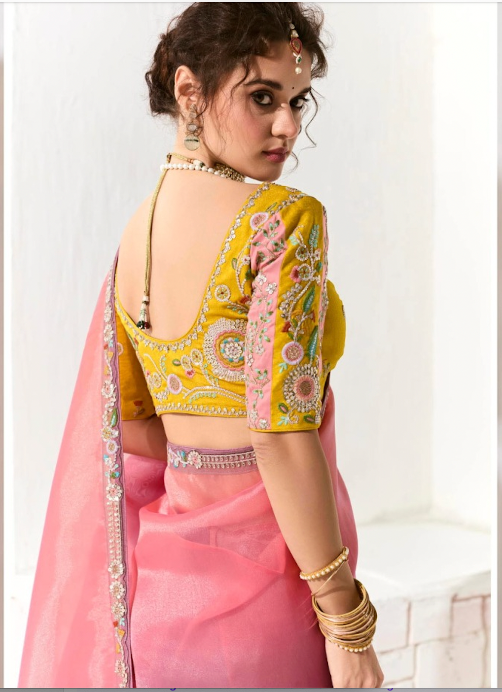 Matrut | Cherry Chant Rainbow Saree