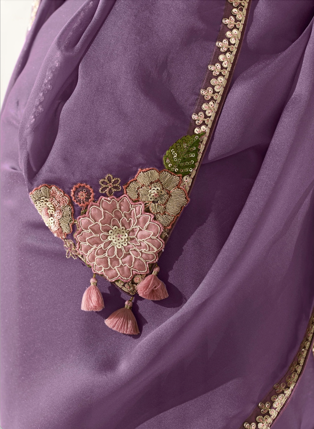Matrut | Cherry Chant Purple Saree
