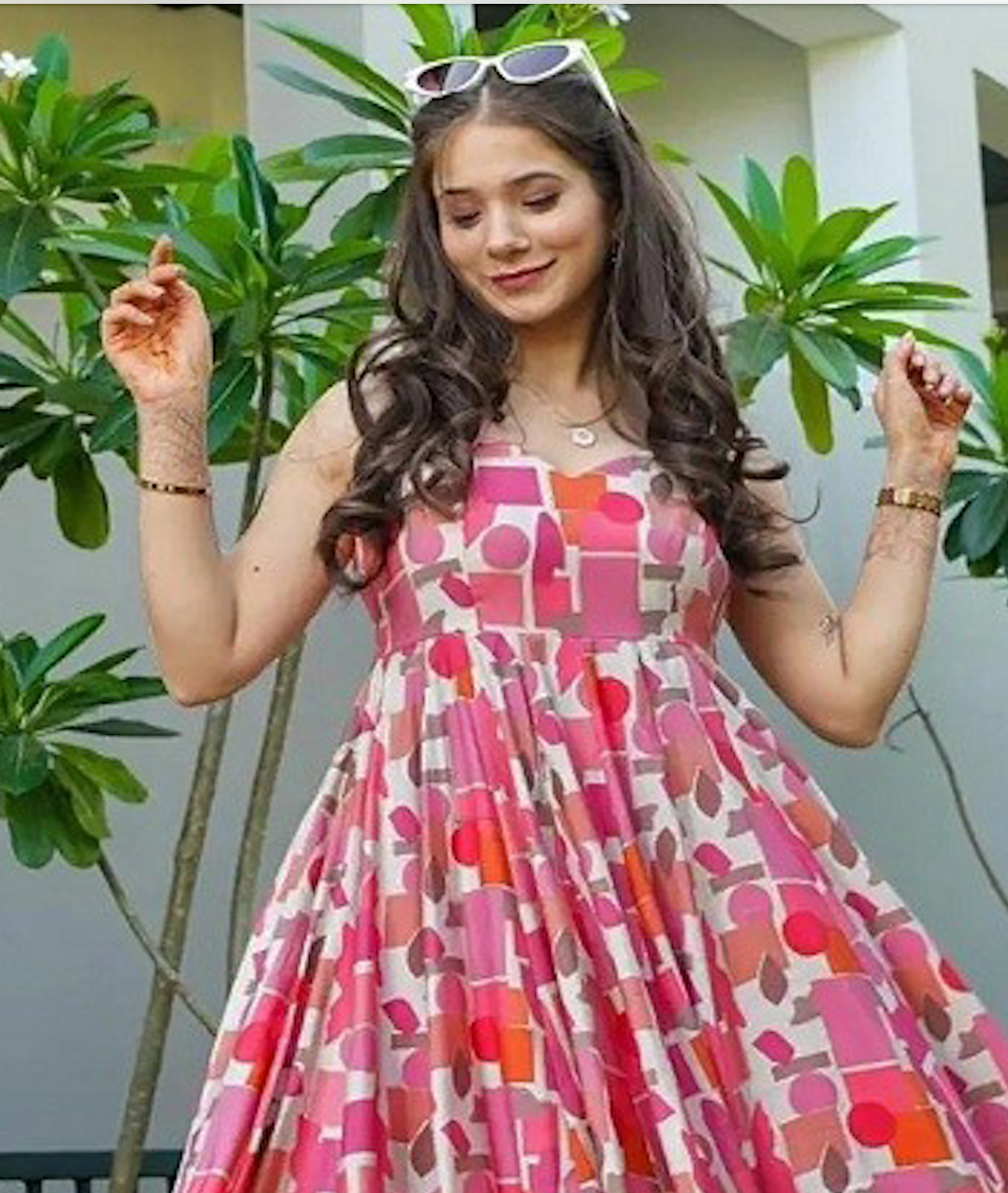 Matrut | Lemon Bloom Light Pink A-line Dress