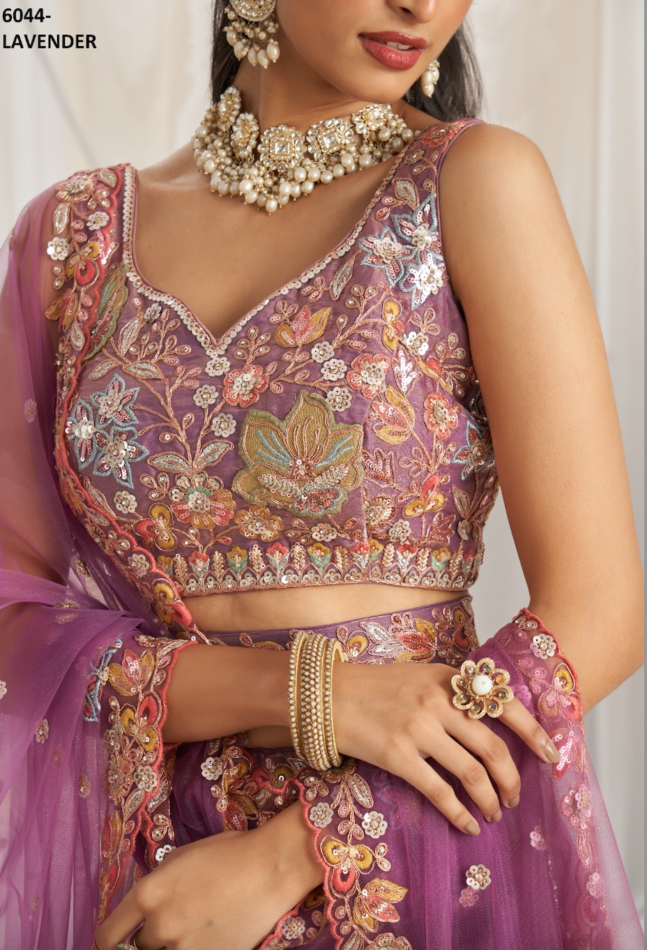 Matrut | Flamingo Hour Lavender Lehenga
