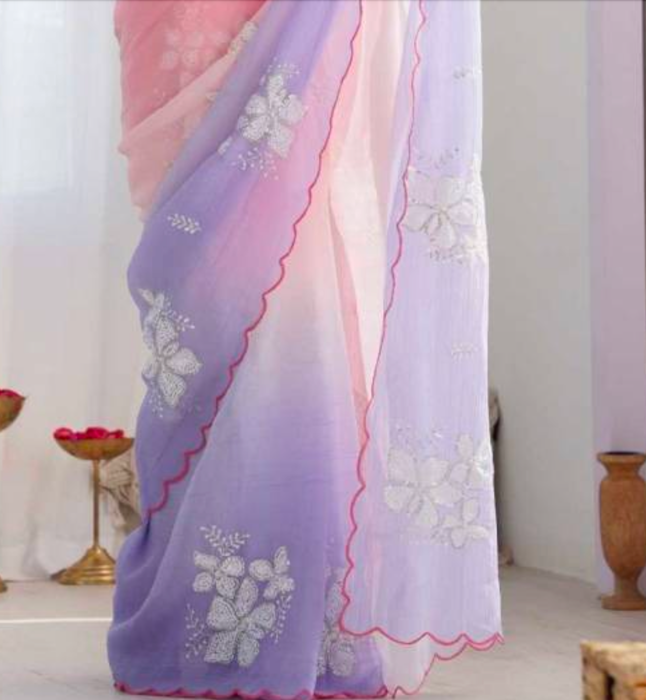 Matrut | Daydream Drift Pink-Purple Saree