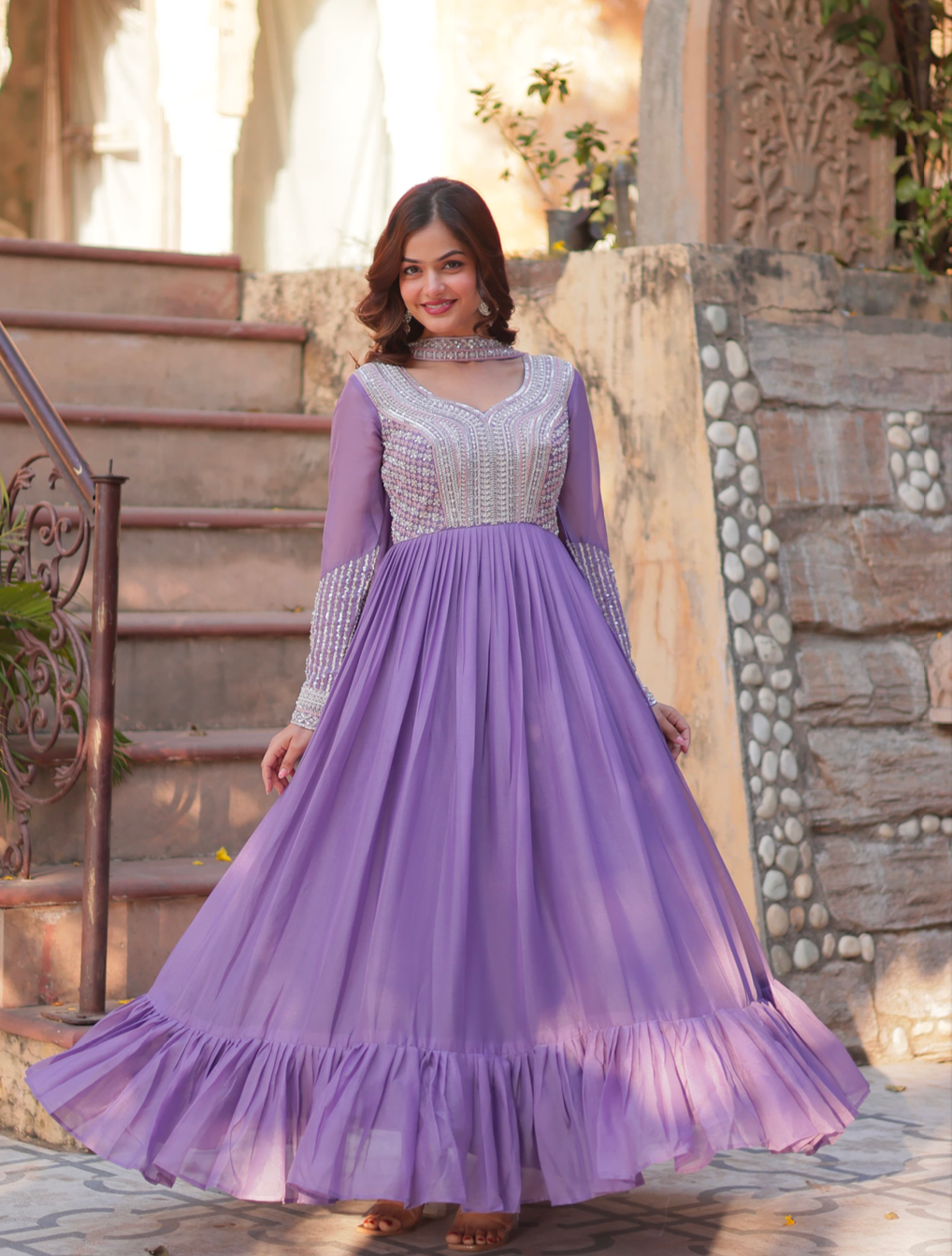 Matrut |  Elva Shimmer Purple Gown