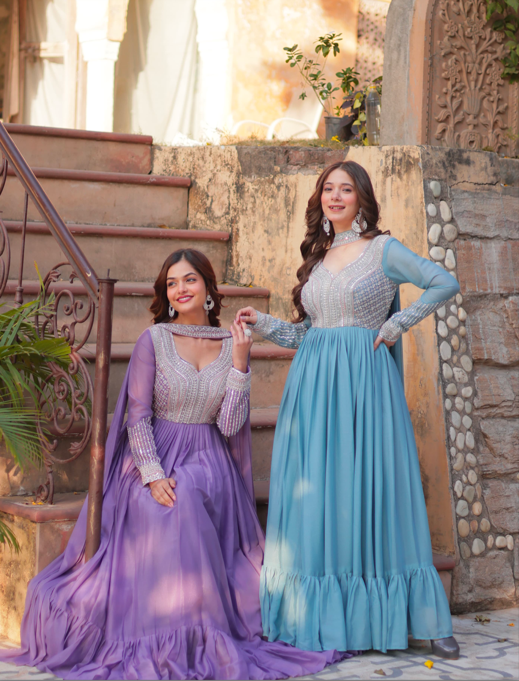 Matrut | Elva Shimmer Blue Gown
