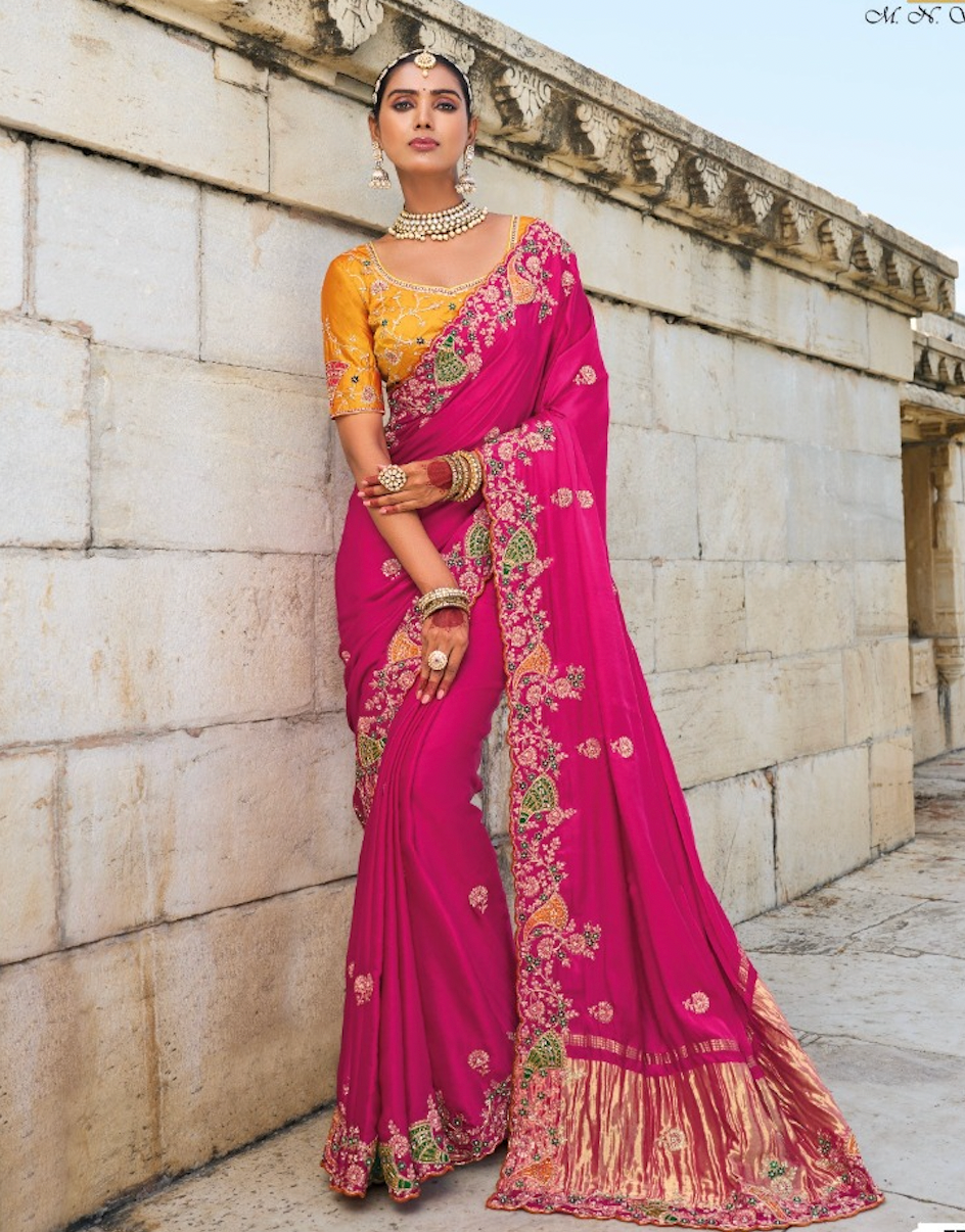 Matrut | Shahi Andaaz Rani-Yellow Saree