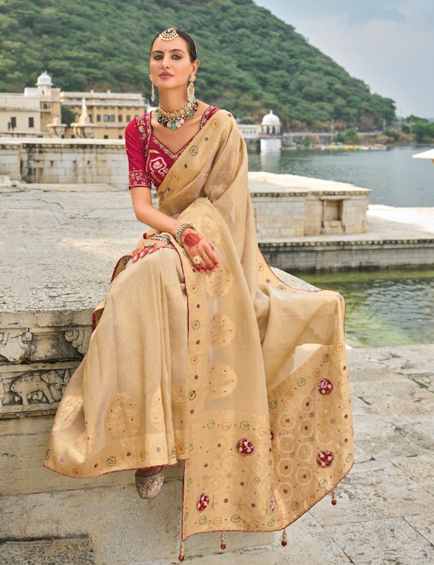 Matrut | Shahi Andaaz Chiku Saree