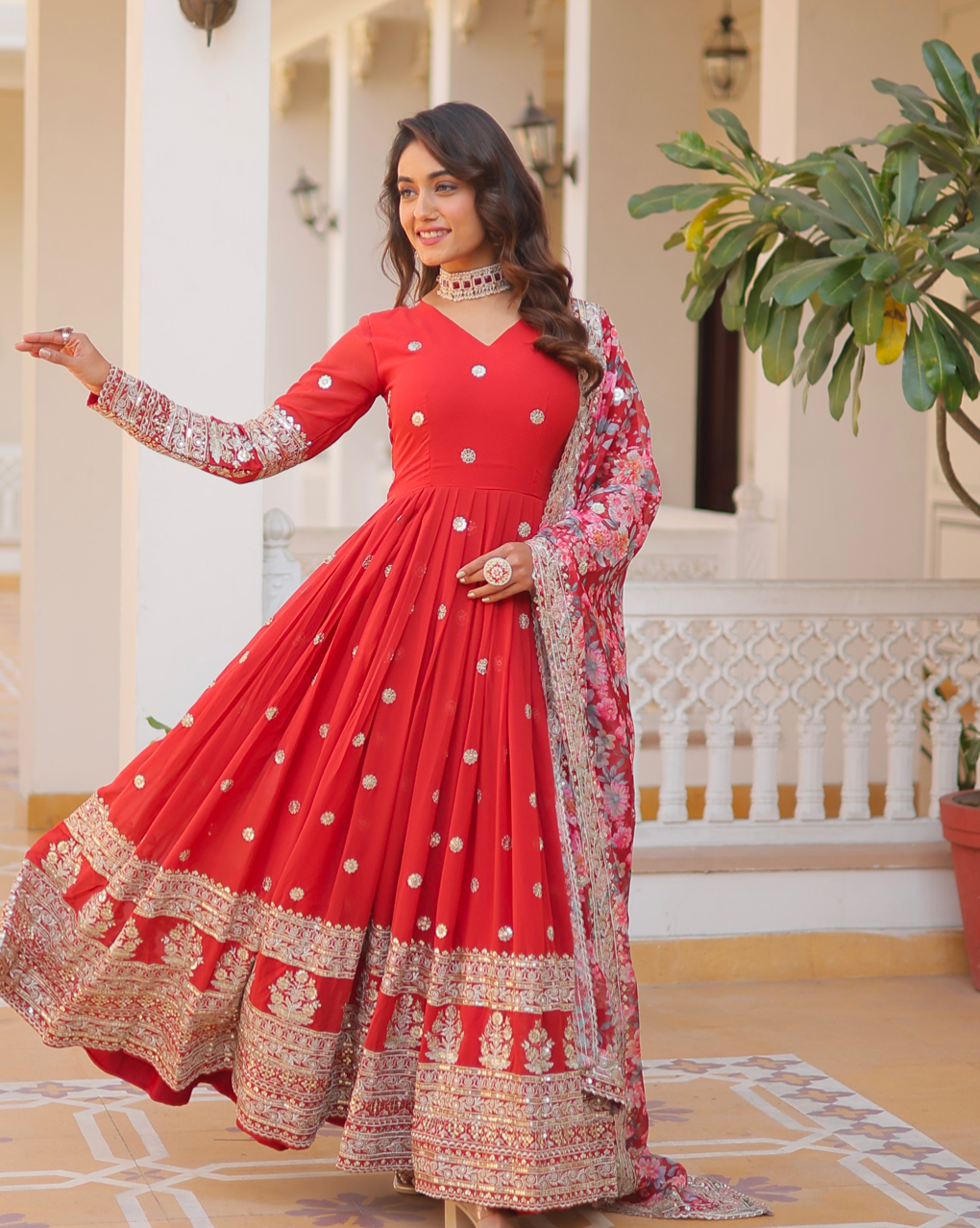 Matrut | Mush Mush Coral Red Gown