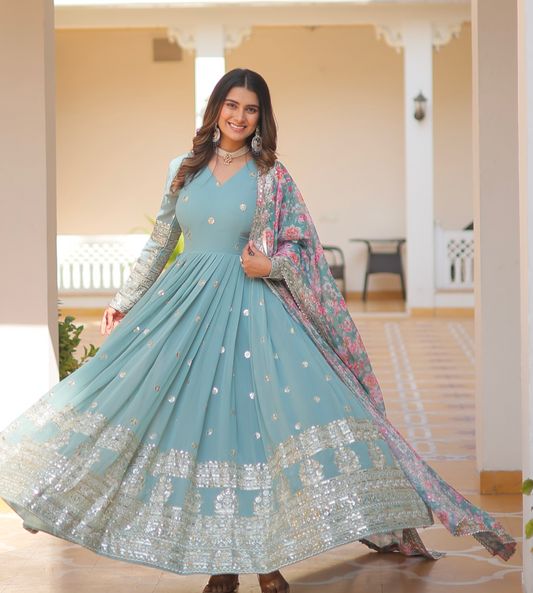 Matrut |  Mush Mush Sky Blue Gown