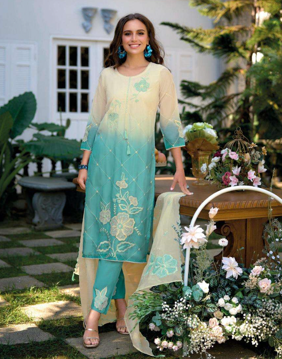 Matrut | Suroor Blue Straight Suit