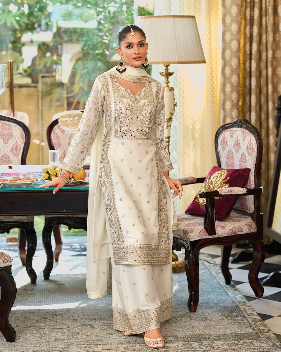 Matrut | Glintera White Straight Suit
