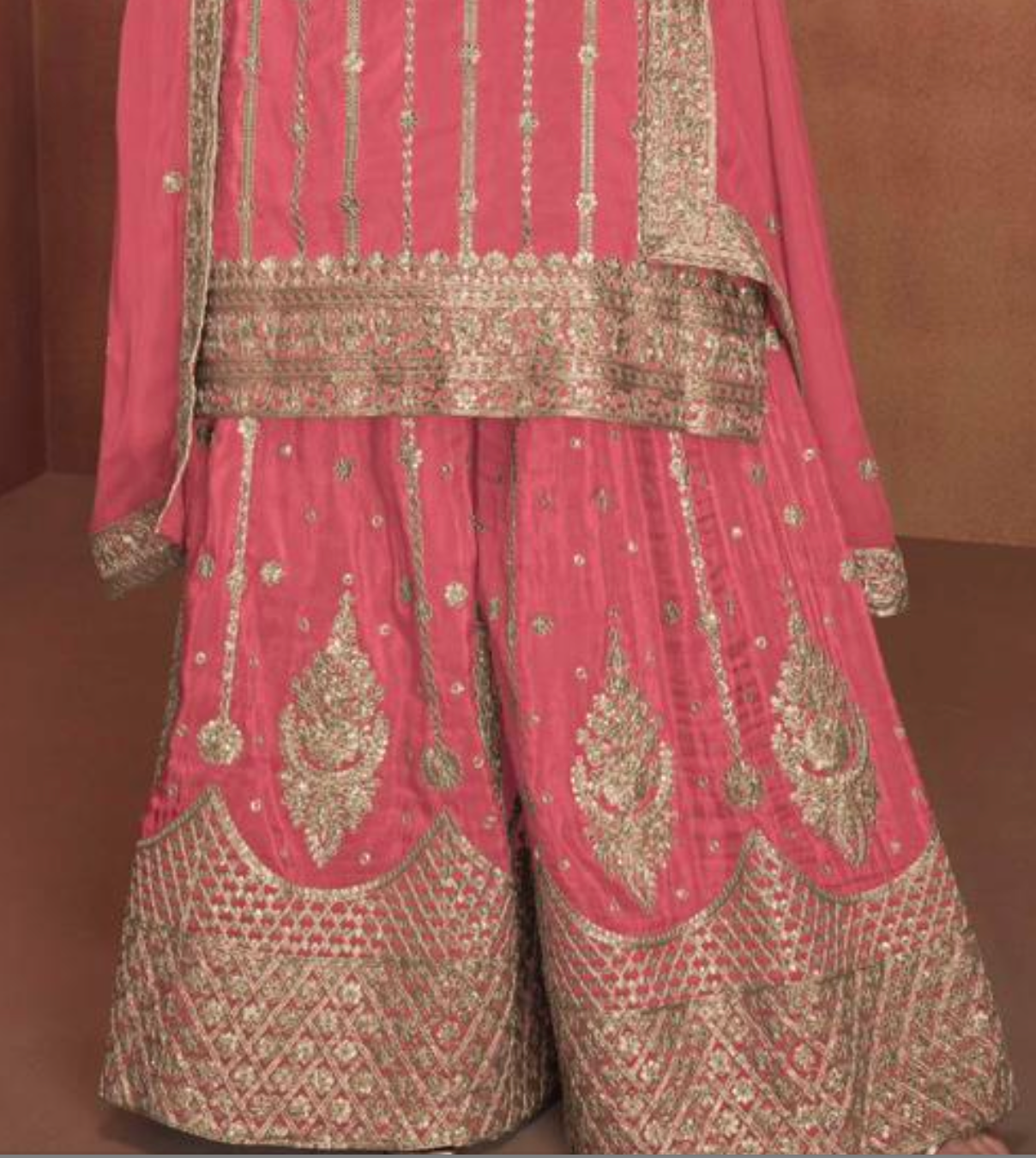 Matrut | Shehnai Pink Sharara Suit