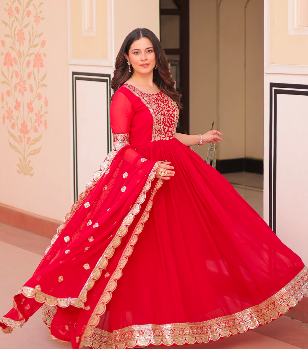 Matrut | Keeran Red Gown