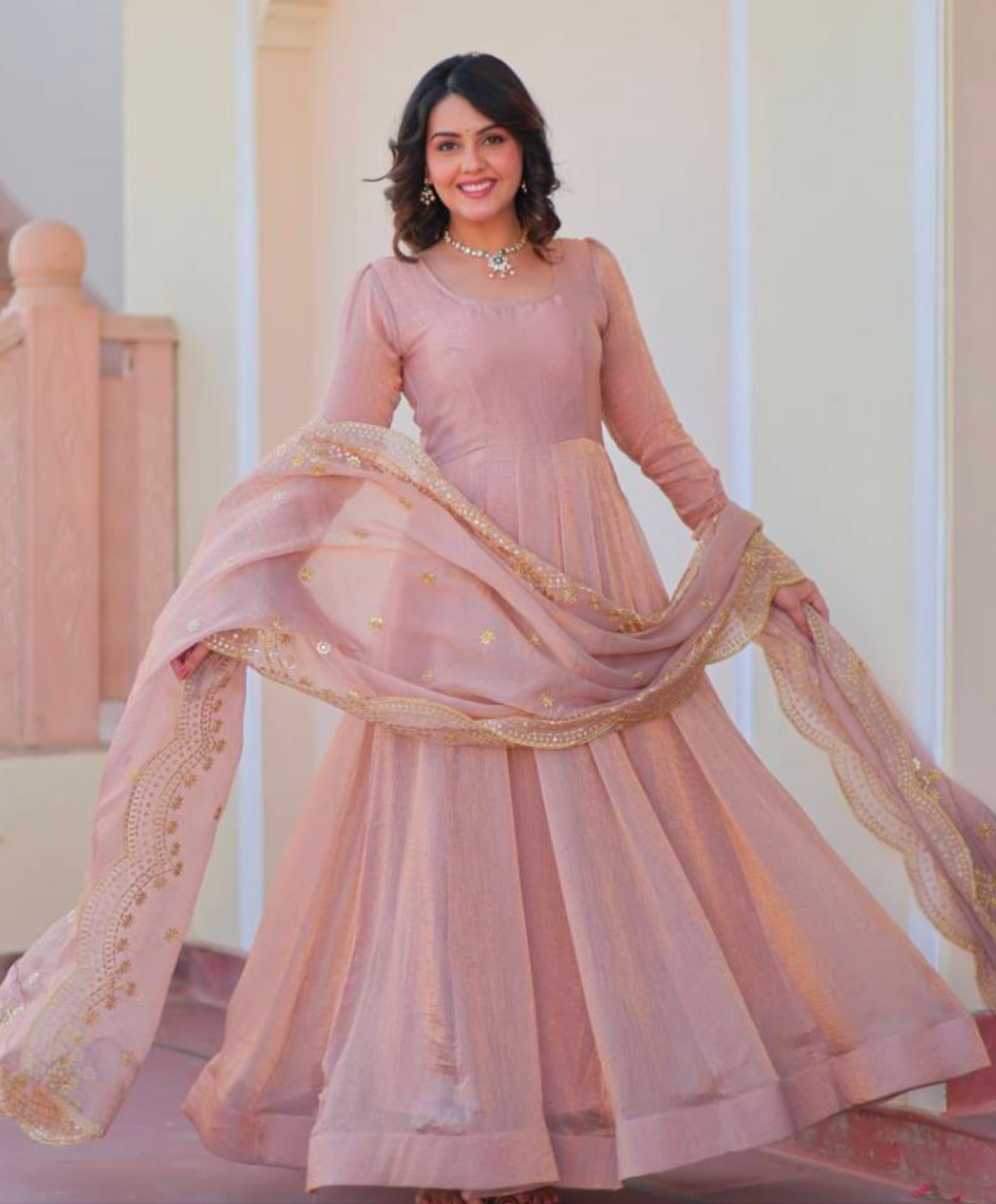 Matrut | Saweri Nude Pink Gown