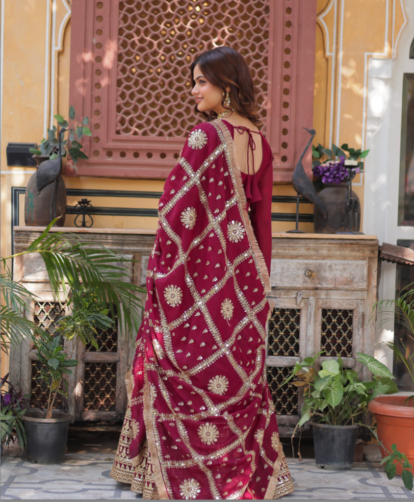 Matrut | Shaila Maroon Gown