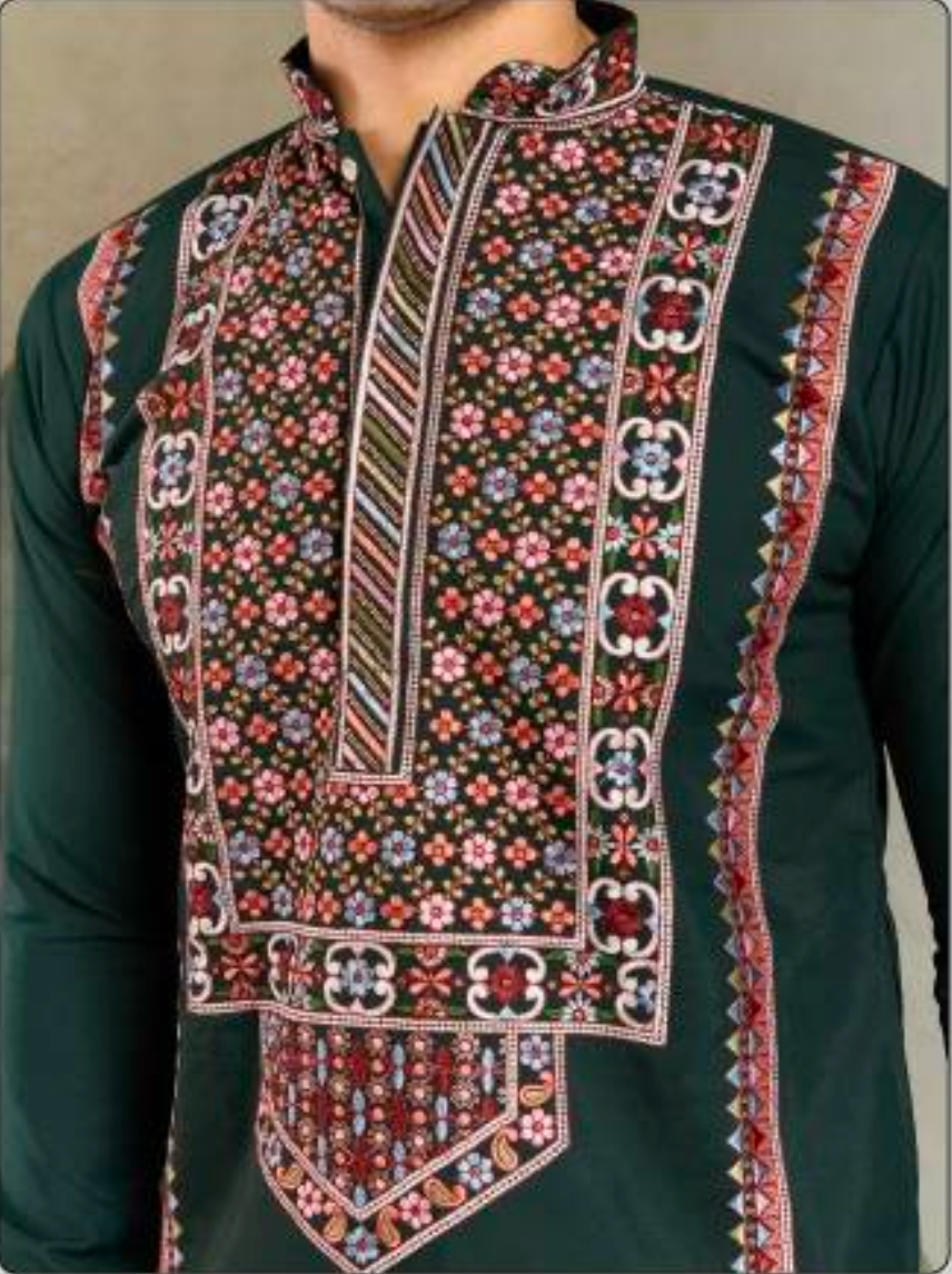 Matrut | Fusion Fits-4 Green Kurta Set