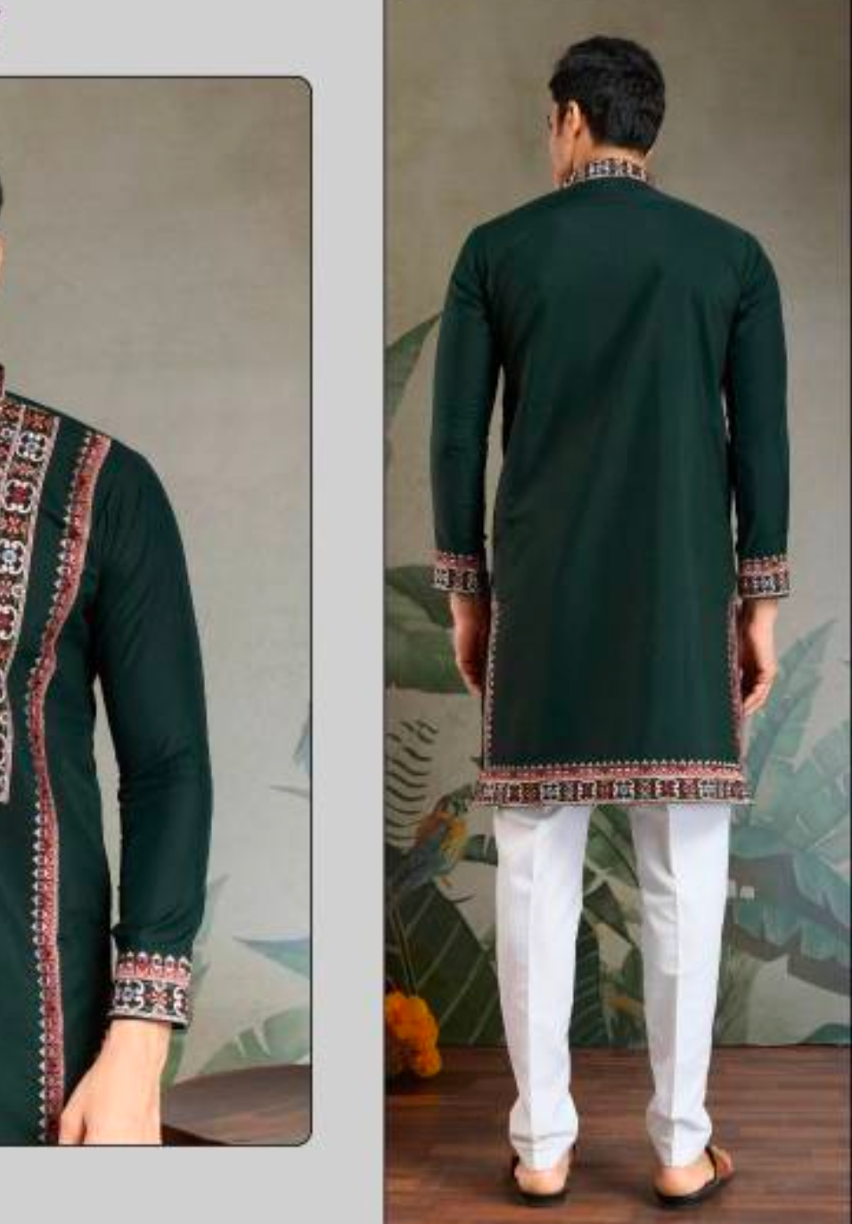 Matrut | Fusion Fits-4 Green Kurta Set