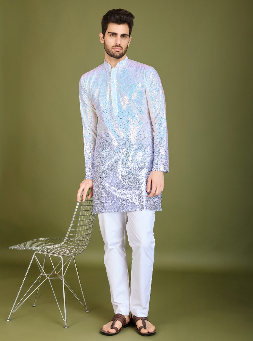 Matrut | Glam Saga Ombre Purple Kurta Set