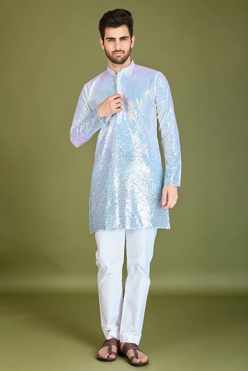 Matrut | Glam Saga Ombre Blue Kurta Set