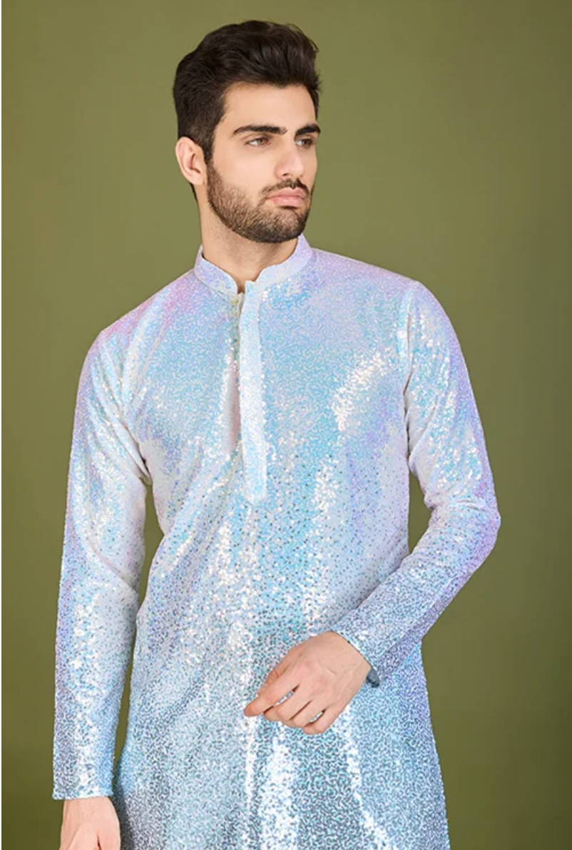 Matrut | Glam Saga Ombre Blue Kurta Set