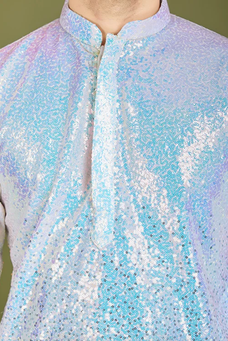 Matrut | Glam Saga Ombre Blue Kurta Set