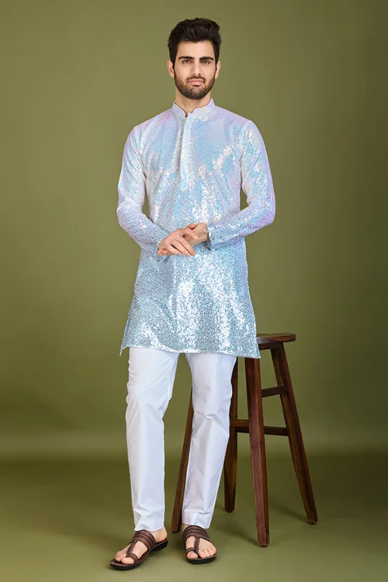 Matrut | Glam Saga Ombre Blue Kurta Set