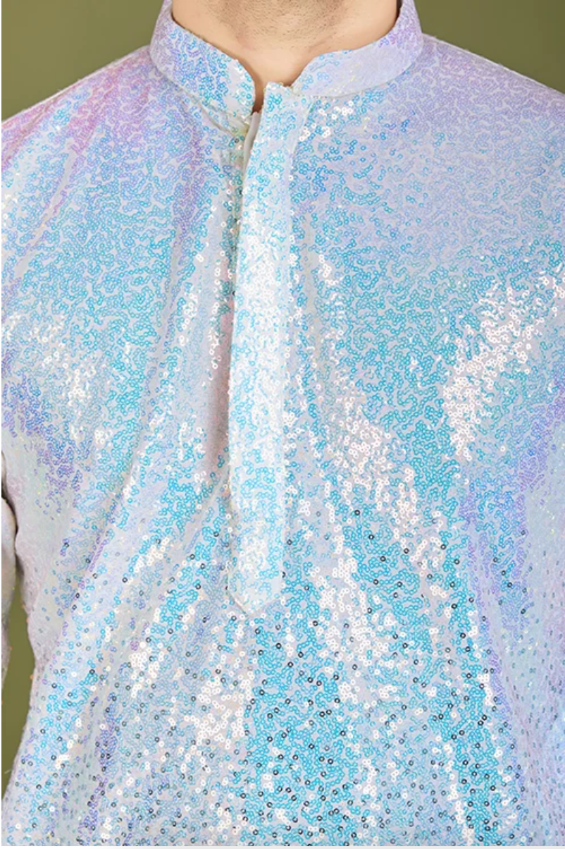 Matrut | Glam Saga Ombre Blue Kurta Set