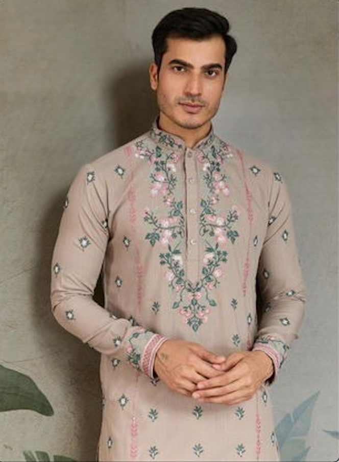 Matrut | Fusion Fits-3 Ivory Kurta Set