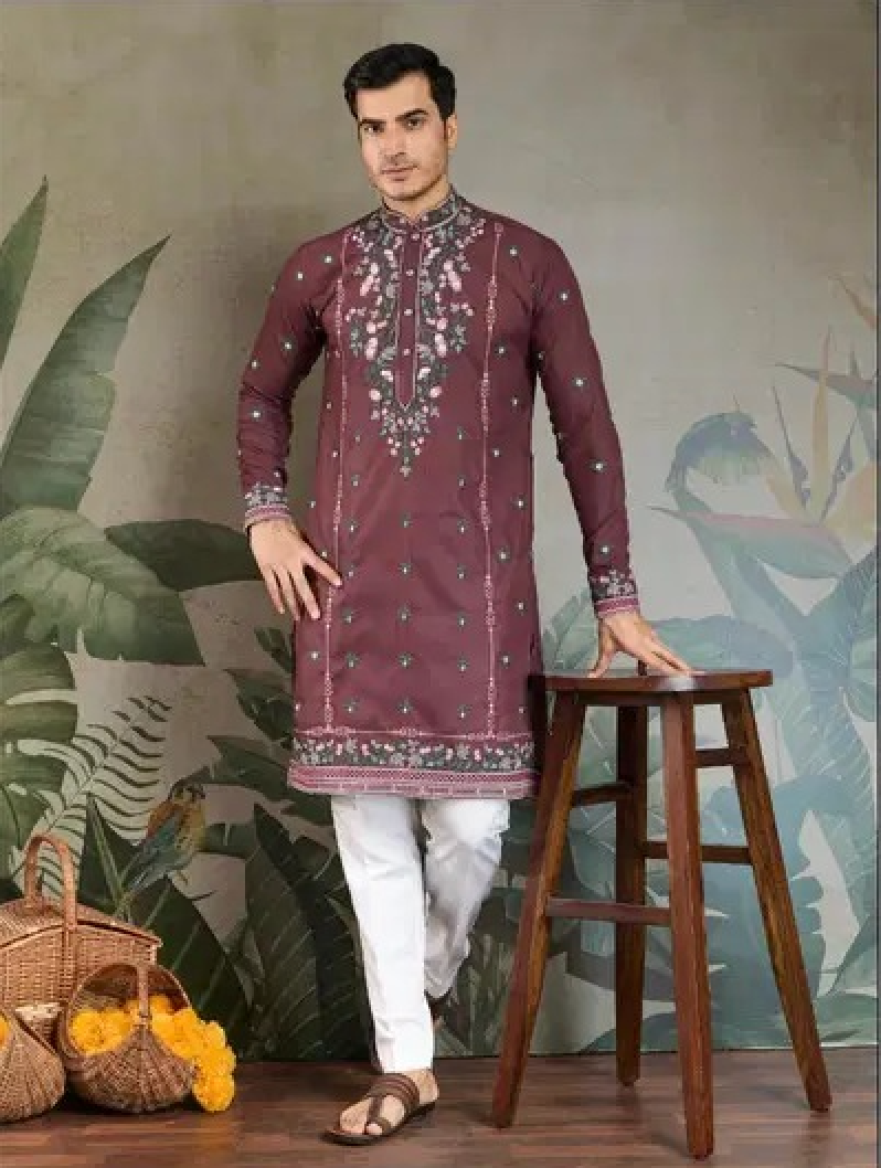 Matrut | Fusion Fits-3 Chocolate Pastel Kurta Set